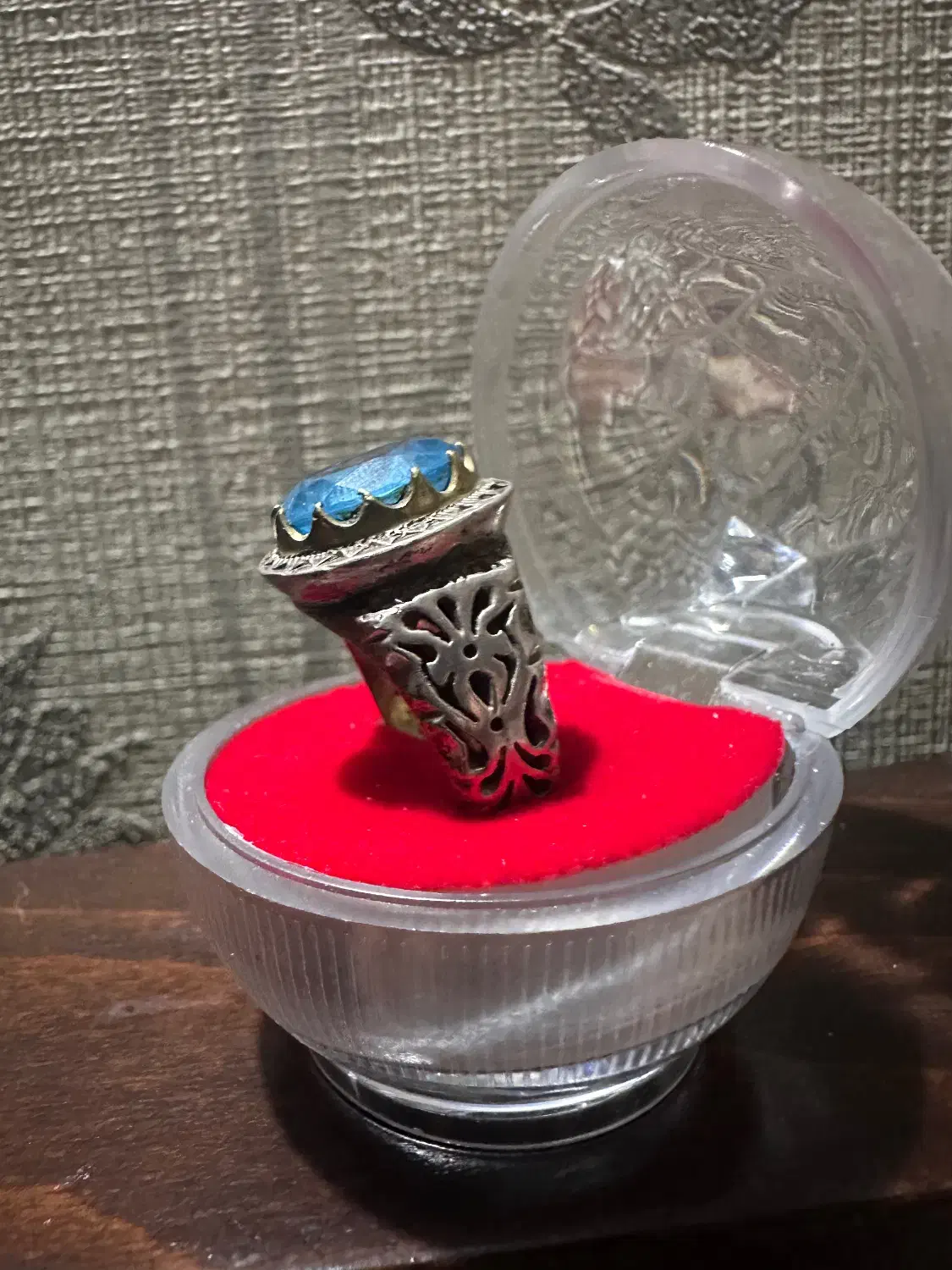 انگشتر نقره با سنگ توپاز خالص سوییسی|جواهرات|تهران, مهران|دیوار