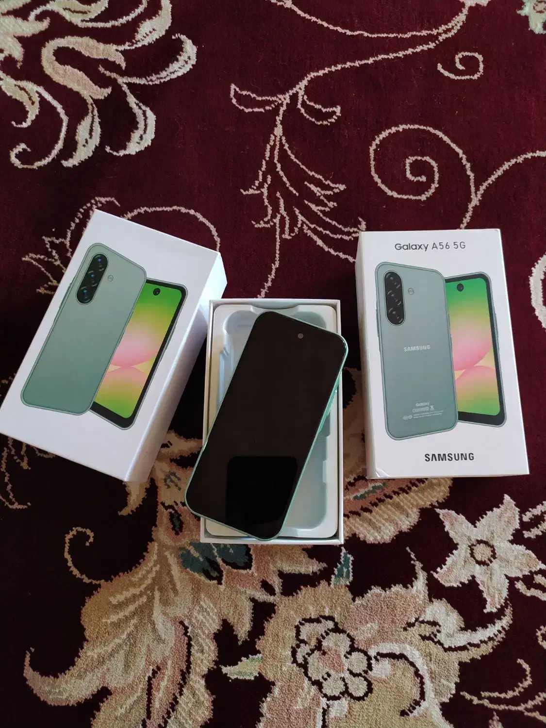 سامسونگ A56 سایز متوسط دوسیمکارت رنگ سبز|موبایل|گیلان غرب, |دیوار