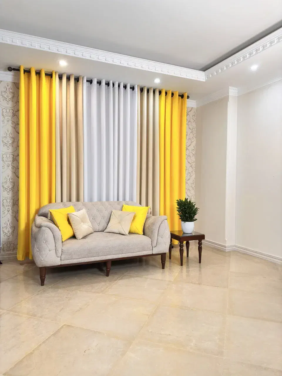 پرده مخمل طرح پردیس|پرده، رانر، رومیزی|کرمانشاه, |دیوار