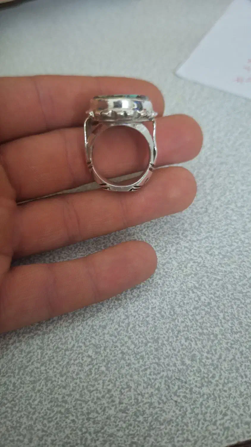 انگشتر نقره فیروزه|جواهرات|بابل, |دیوار