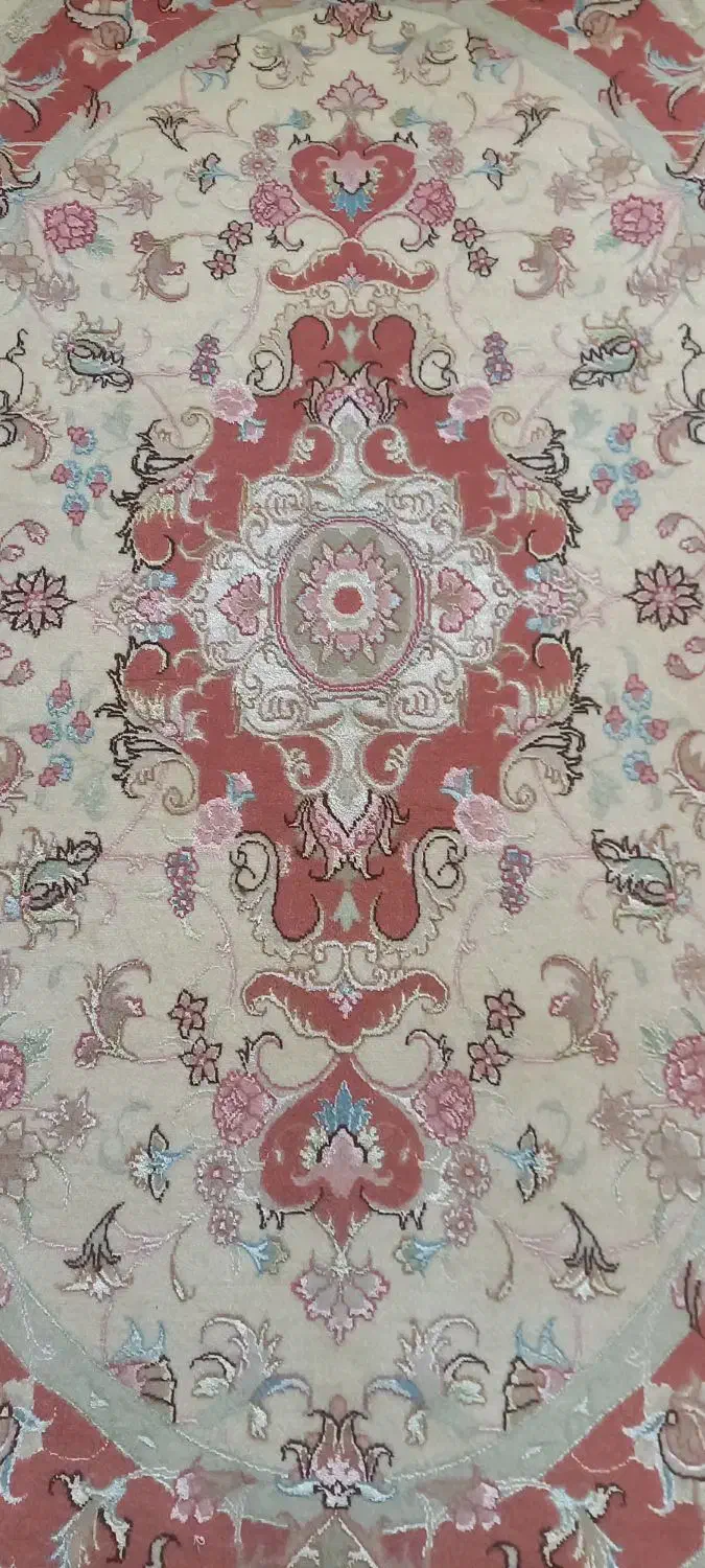 فرش دستبافت زرنیم بیضی ۱×۱/۵ رج ۵۰ علیا|فرش|تبریز, |دیوار