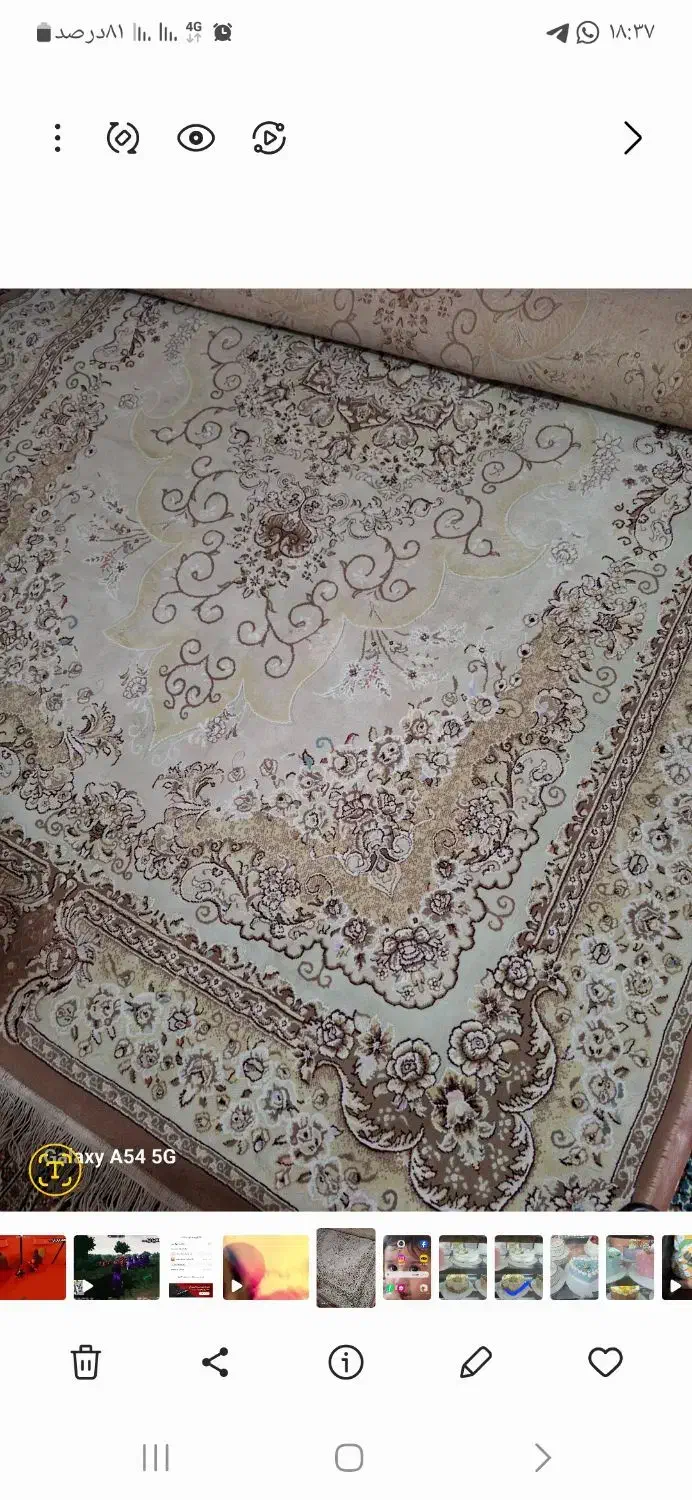 2عدد قالی 3 متری و 6 متری ابریشم|فرش|اهواز, ۳۰ متری|دیوار