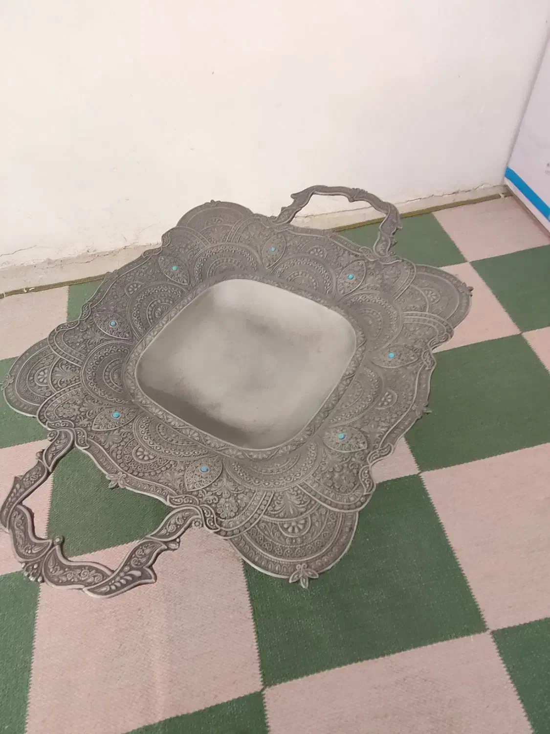 پنج تیکه پیوتر همراه یه دست لیوان|ظروف سرو و پذیرایی|اهر, |دیوار