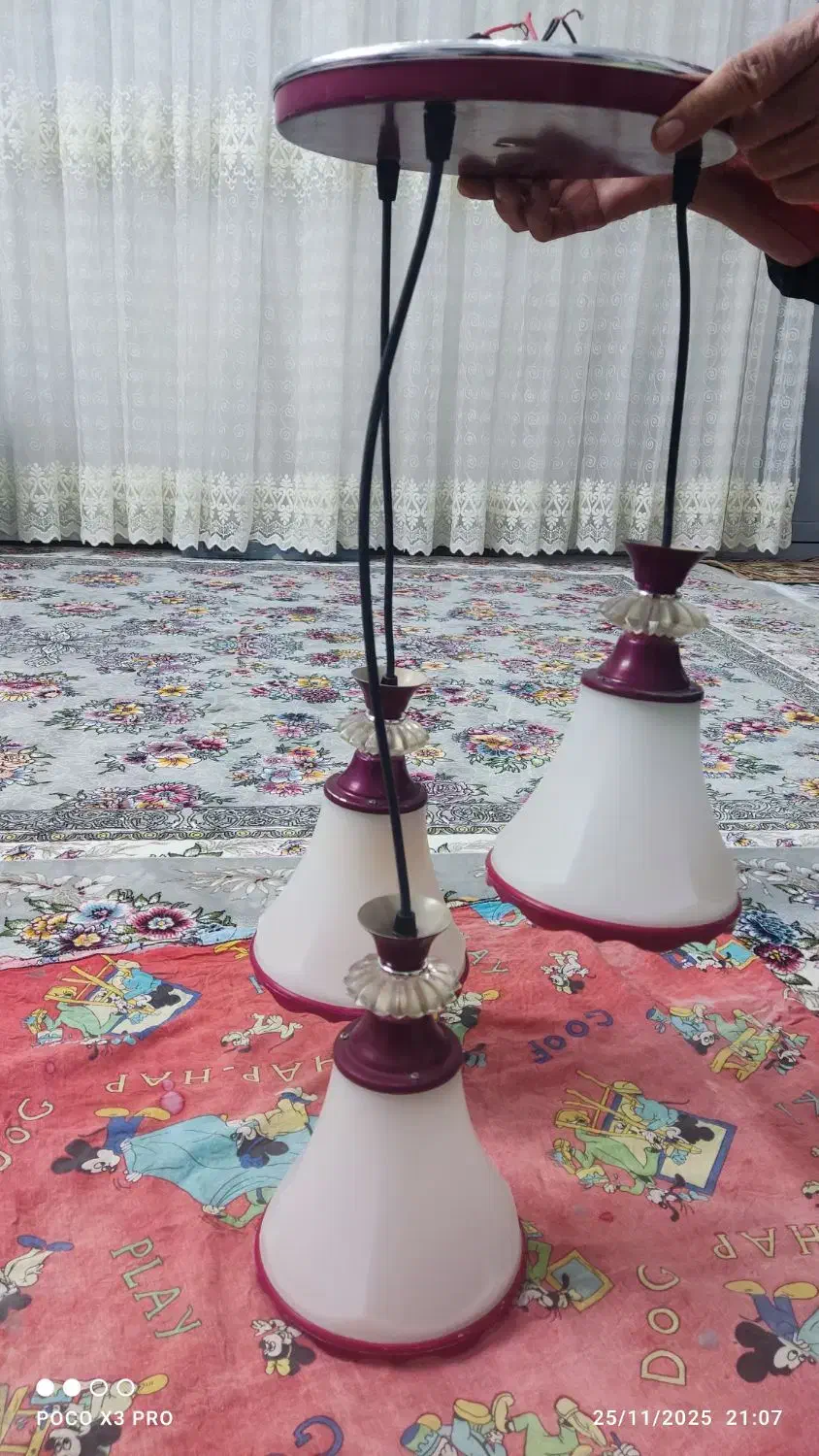 لوستر|لوستر و چراغ آویز|بیرجند, |دیوار