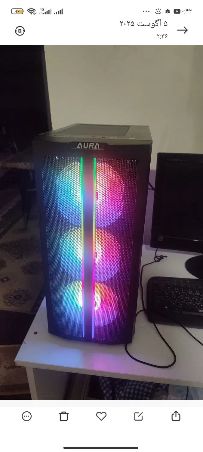 کیس گیمینگ rtx 5060 ti 16G|رایانه رومیزی|رشت, استادسرا|دیوار