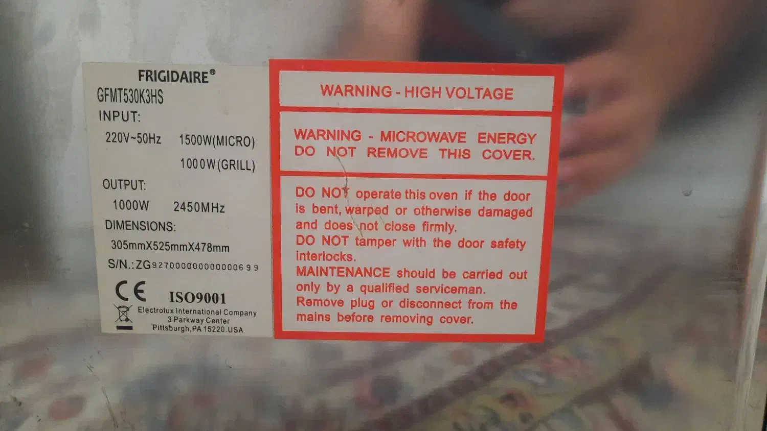 مایکروویر FRIGIDAIRE|اجاق گاز و لوازم برقی پختوپز|بانه, |دیوار