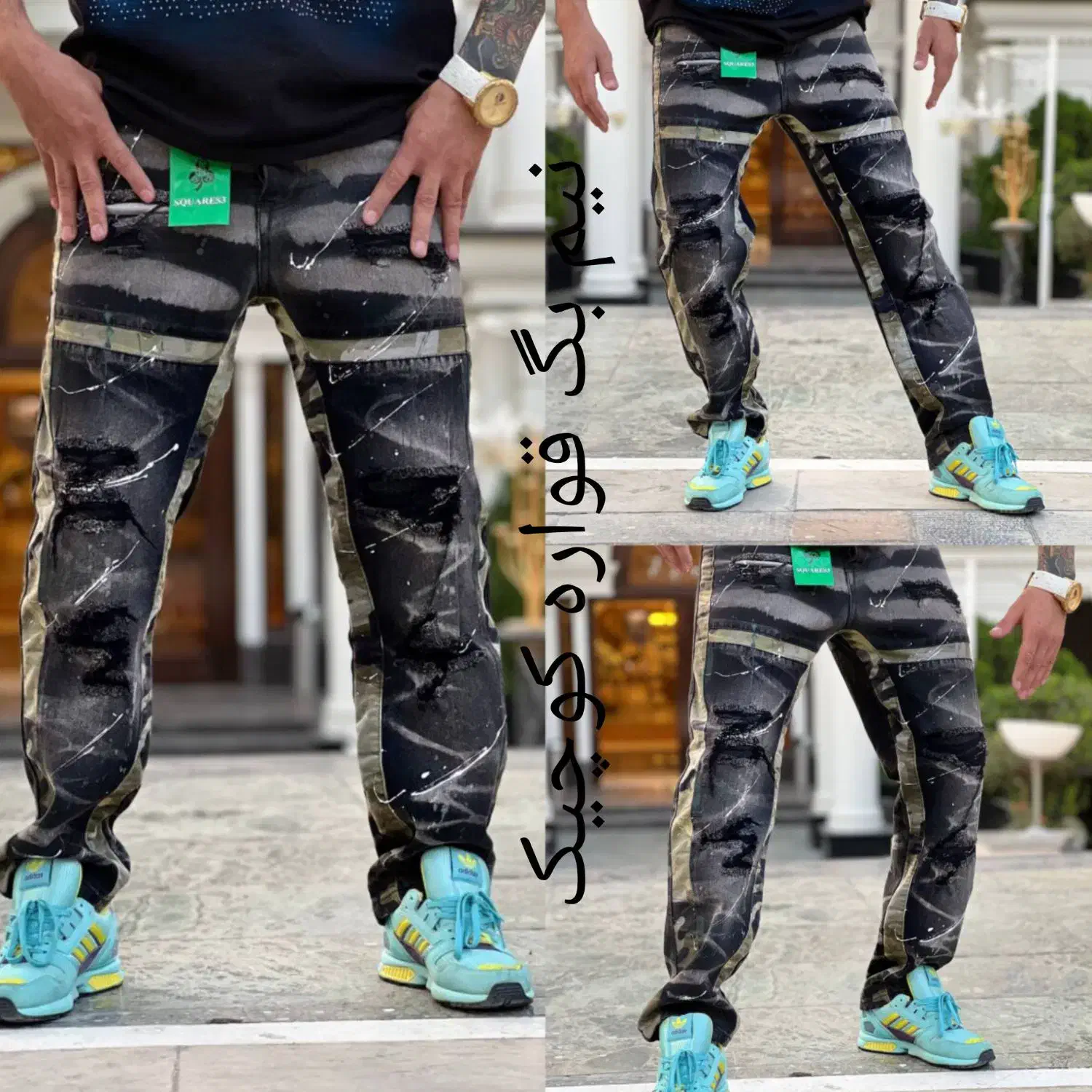 مام و نیم بگ طرح دار وارداتی|لباس|خرمآباد, |دیوار