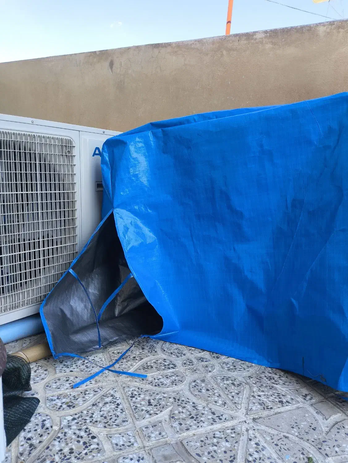 دوخت کاور ضد آب پنل کولر گازی|کولر گازی و فن‌کوئل|آبدانان, |دیوار