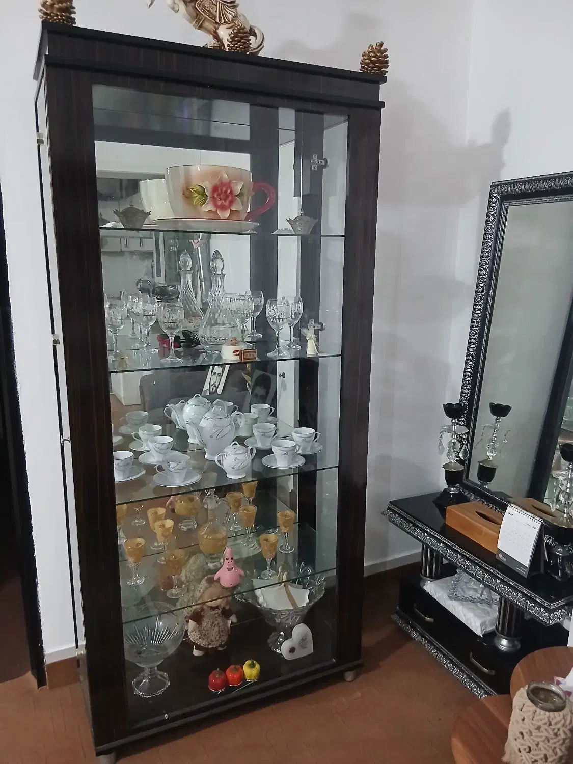 بوفه میزتلوزیون آیینه شمعدان قیمت توافقی|بوفه، ویترین، کنسول|گرگان, |دیوار