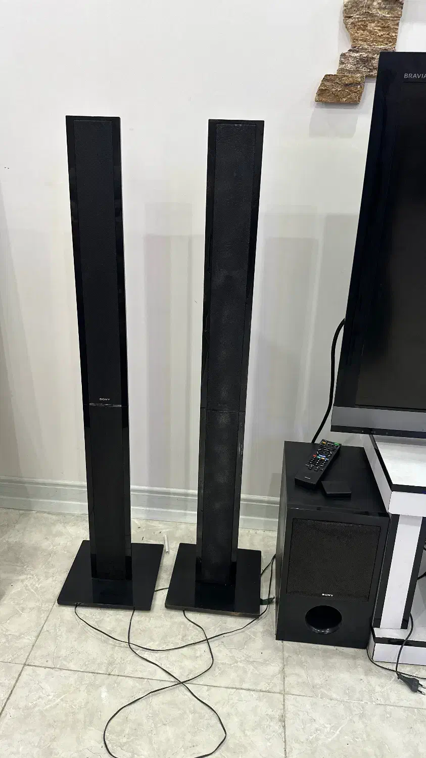 تلوزیون sony bravia و سینما خانواده sony|تلویزیون و پروژکتور|لنگرود, |دیوار