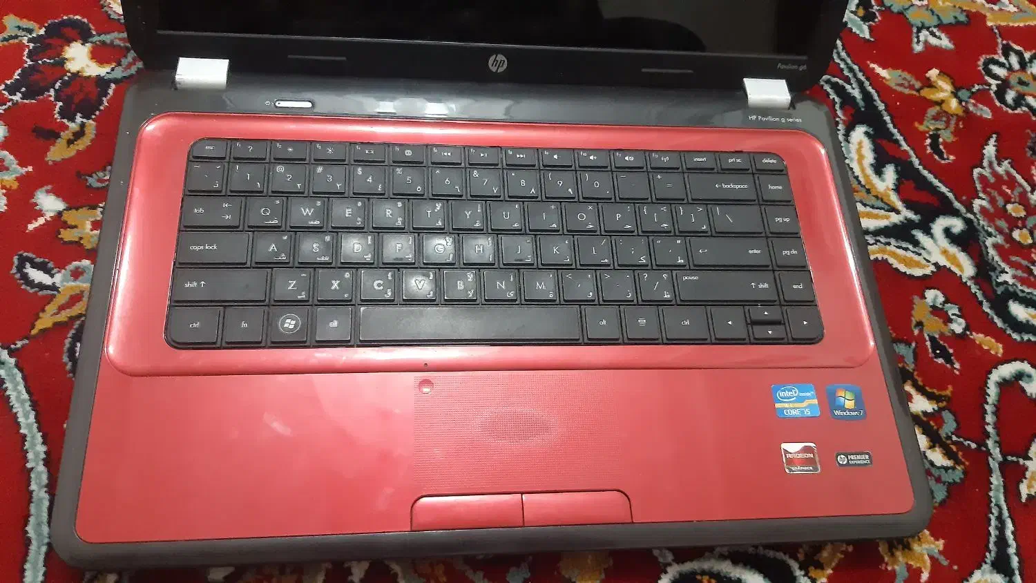 لبتاب hp pavilion g6 قرمز|رایانه همراه|قم, پردیسان|دیوار