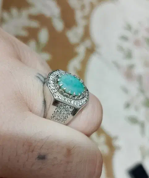 انگشتر مردانه سنگ زمرد|جواهرات|ایرانشهر, |دیوار