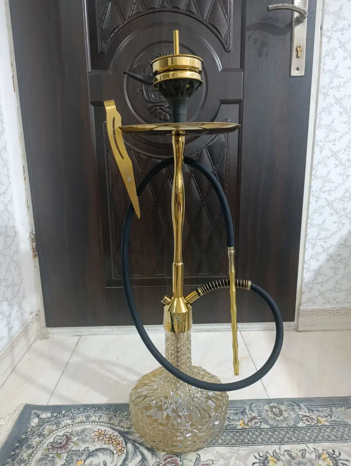 فروش قلیون کرنو طلایی نیویورک در حد نو|کلکسیون و سرگرمی|قرچک, باقرآباد|دیوار