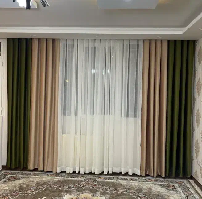 پرده های آماده پانچ مینیمال  پلیسه تحویل فوری|پرده، رانر، رومیزی|صدرا-فارس, فاز ۱|دیوار