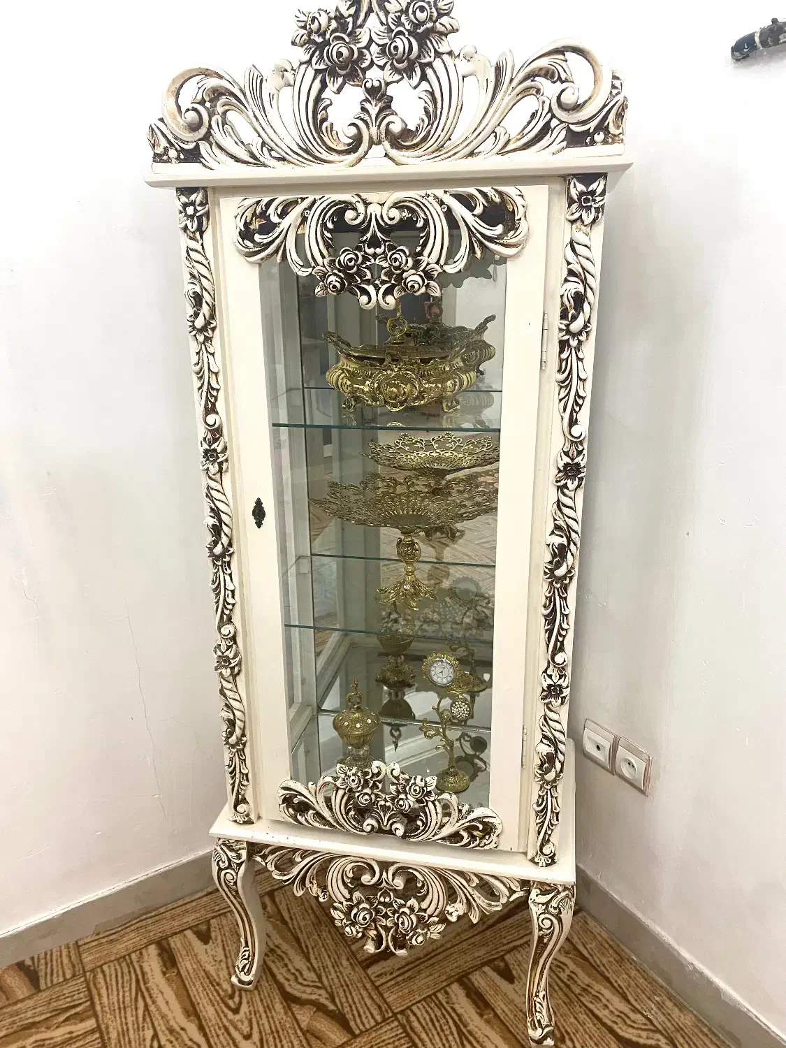 بوفه منبت کاری تمام چوب درحدنو|بوفه، ویترین، کنسول|گلستان (تهران), |دیوار