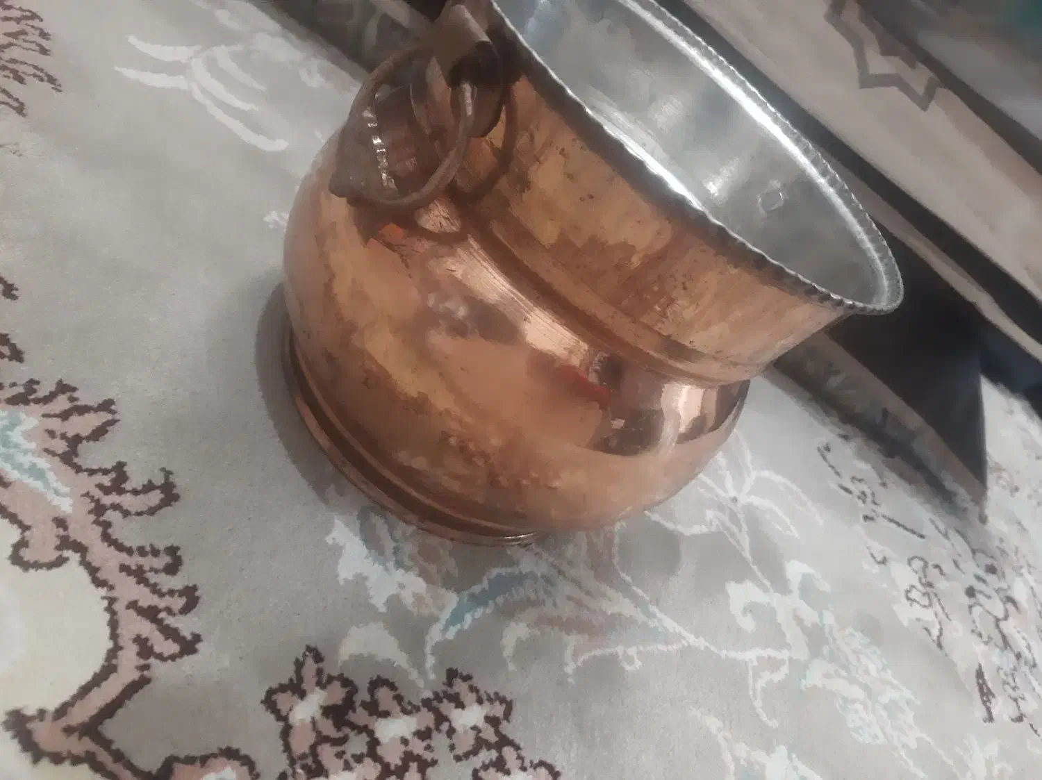 ظرف مسی بسیار زیبا|صنایع دستی و سایر لوازم تزئینی|قم, شهرک امام حسن|دیوار