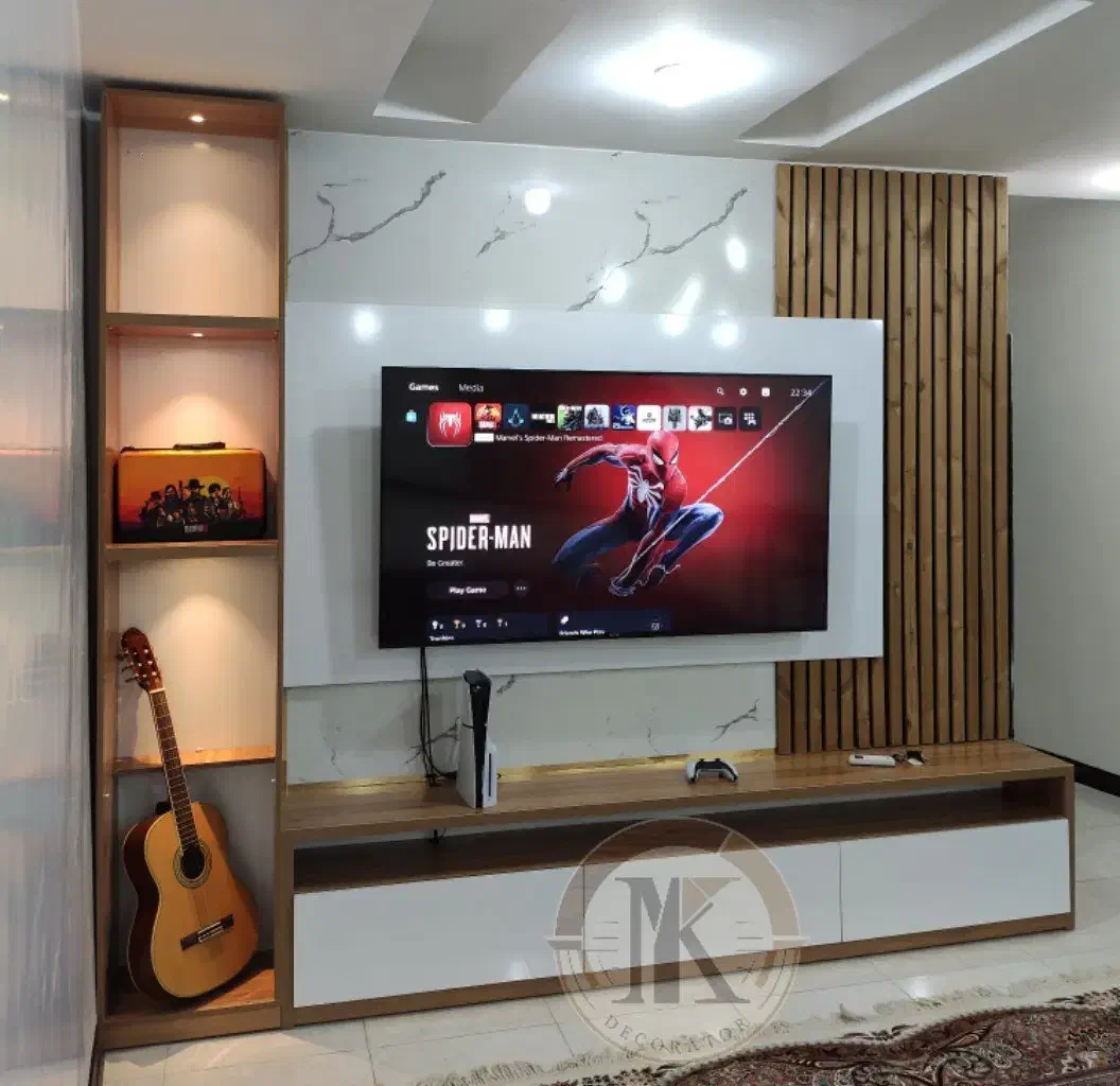 تی وی روم یا تی وی وال tv room tv wall کمد جاکفشی|میز تلویزیون|اهواز, گلستان|دیوار