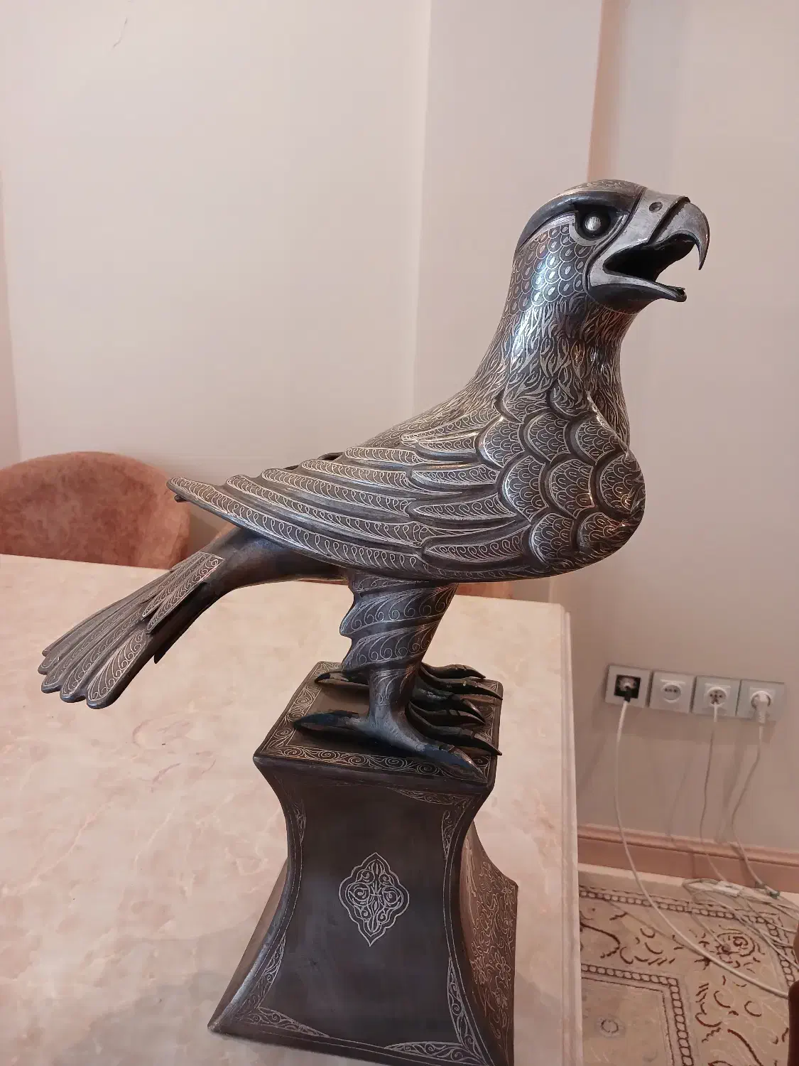 تندیس فولادی  نقره کوب|مجسمه، تندیس، ماکت|کیش, |دیوار