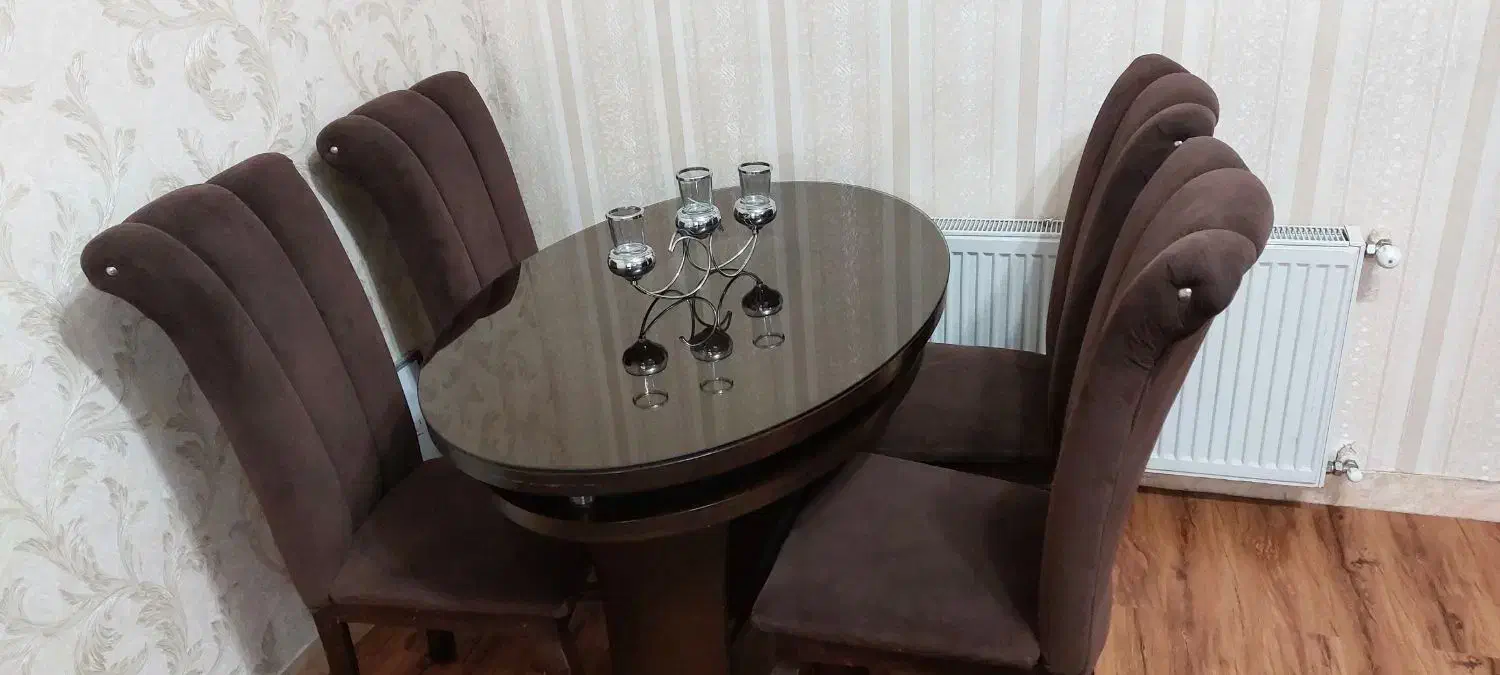 میز نهار خوری ۴ نفره|میز و صندلی غذاخوری|فومن, |دیوار