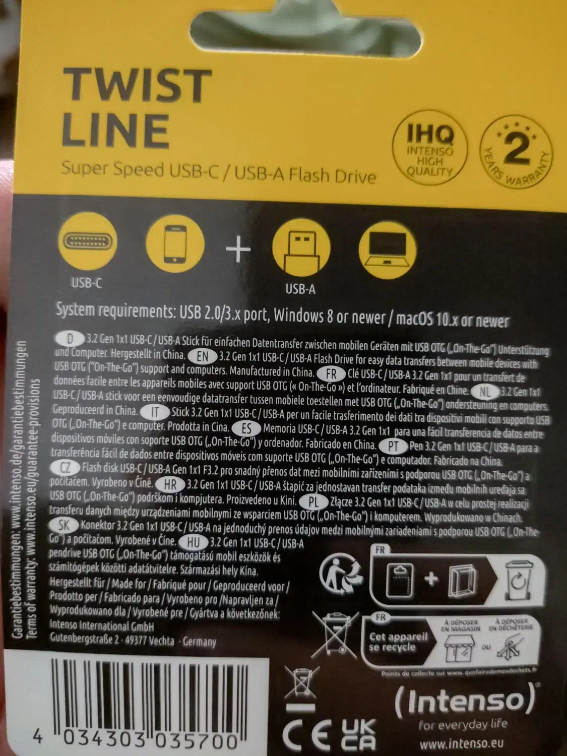 فلش 256 آلمانی intenco|لوازم جانبی موبایل و تبلت|تهران, مدائن|دیوار