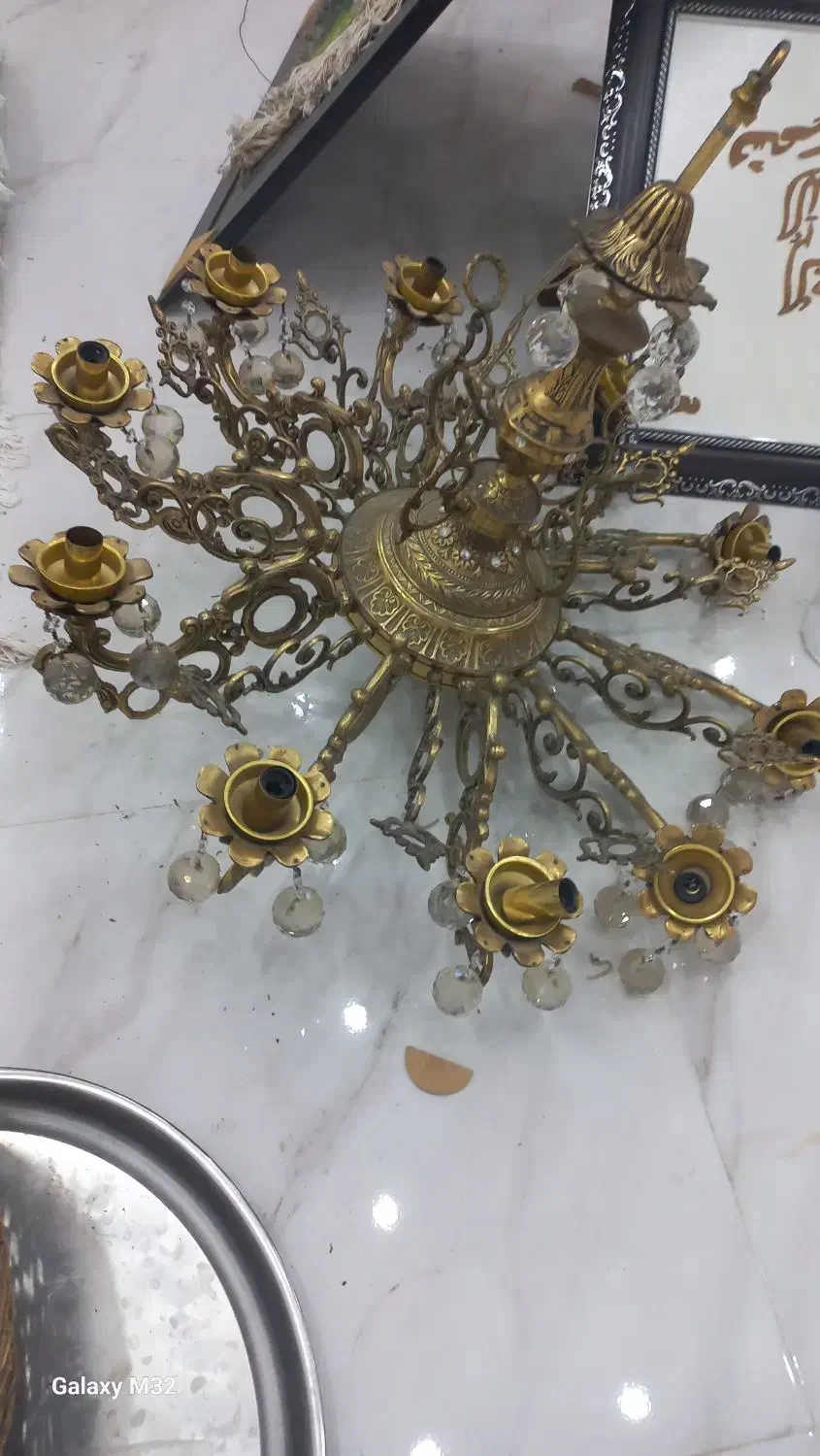 لوستر سلطنتی|لوستر و چراغ آویز|قم, کیوانفر|دیوار