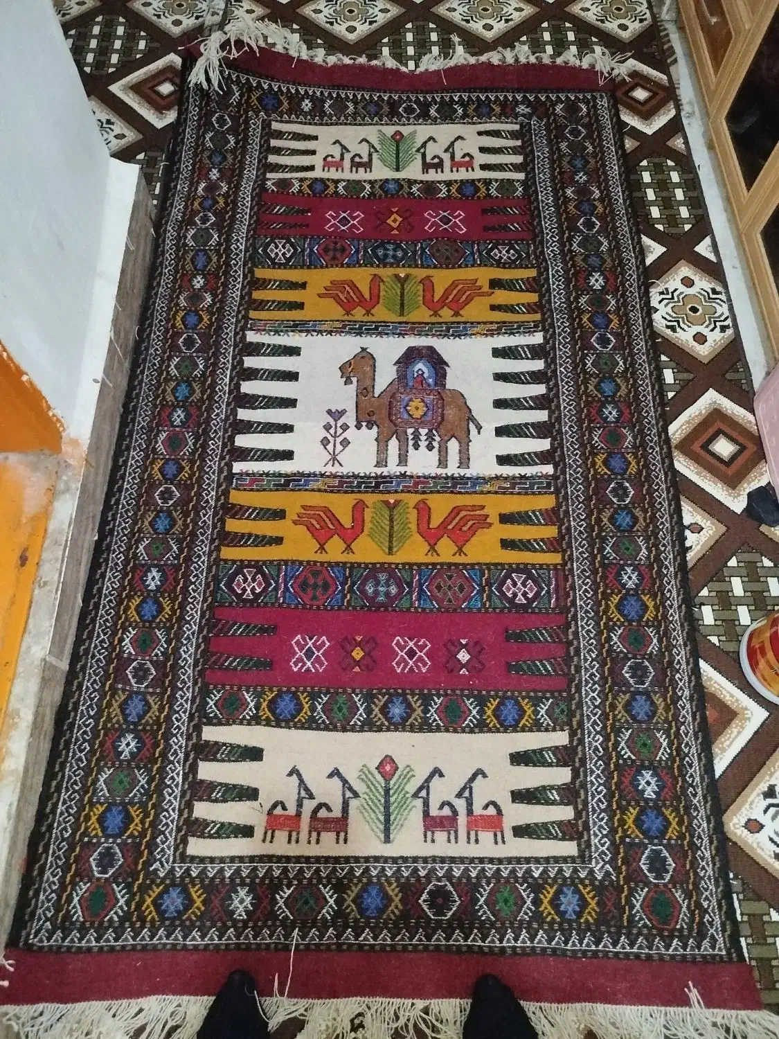 گلیم|گلیم، جاجیم، گبه|بجنورد, |دیوار