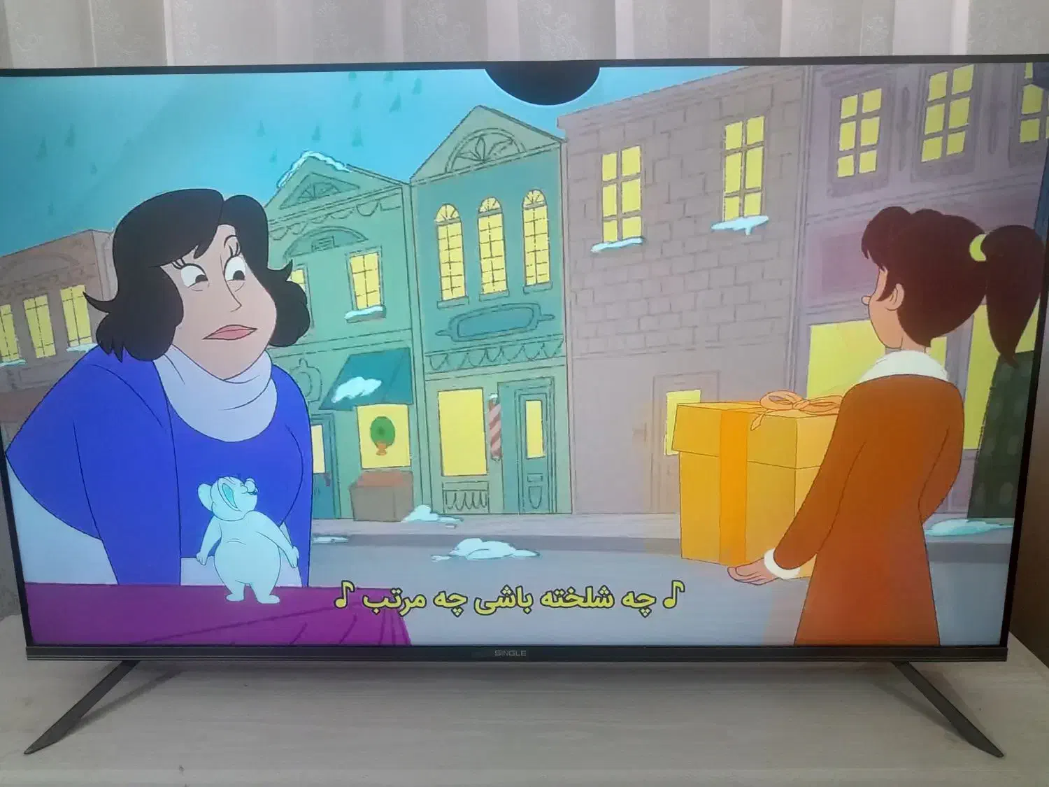 تلویزیون۵۰،اینچ سینگل|تلویزیون و پروژکتور|مشهد, طرق|دیوار