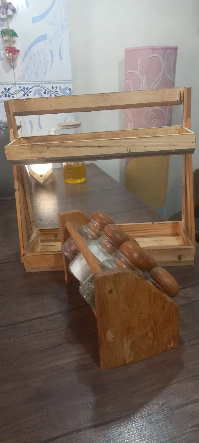 پاسماوری و استندچوبی|آبچکان و نظمدهنده ظروف|ری, سیزده آبان|دیوار