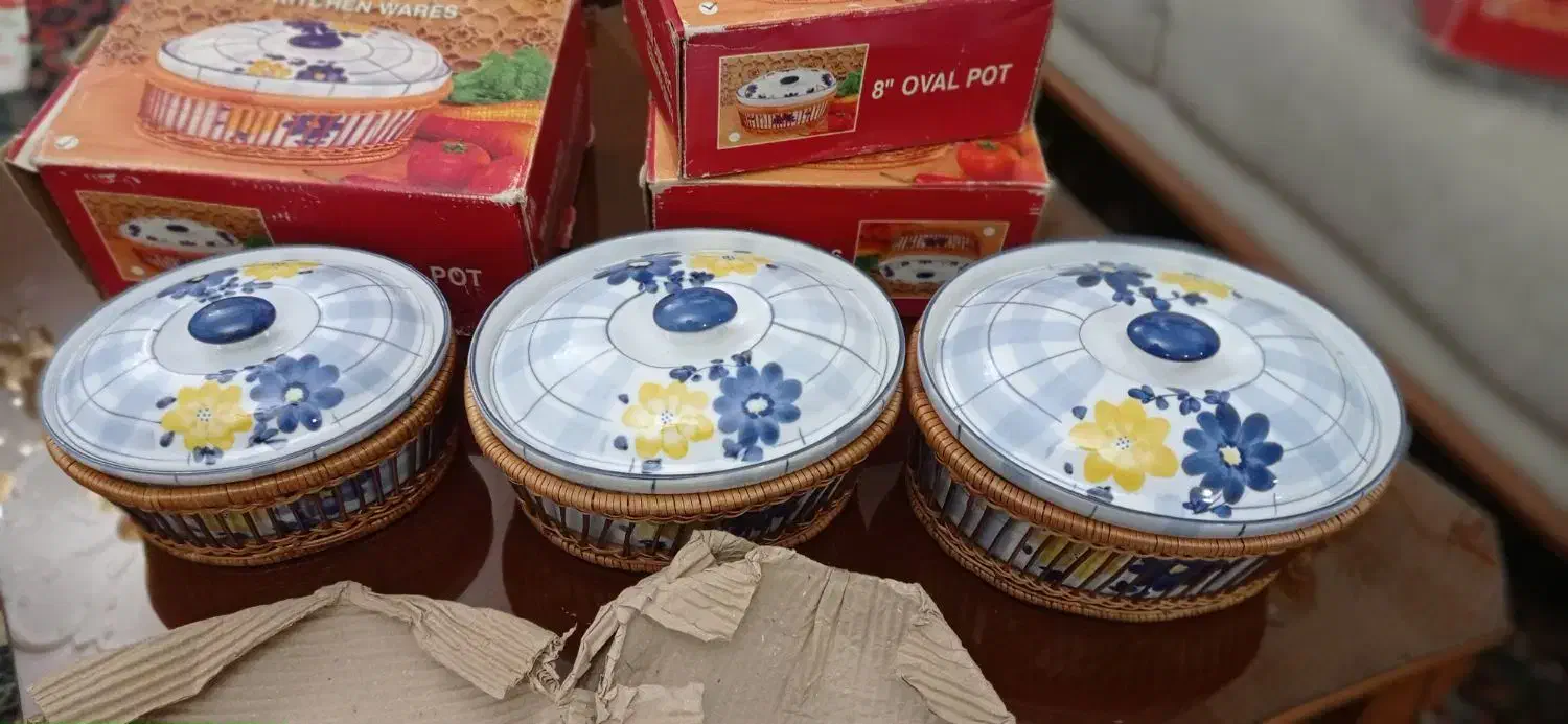 ظروف گل پنبه ای|ظروف سرو و پذیرایی|اردبیل, |دیوار