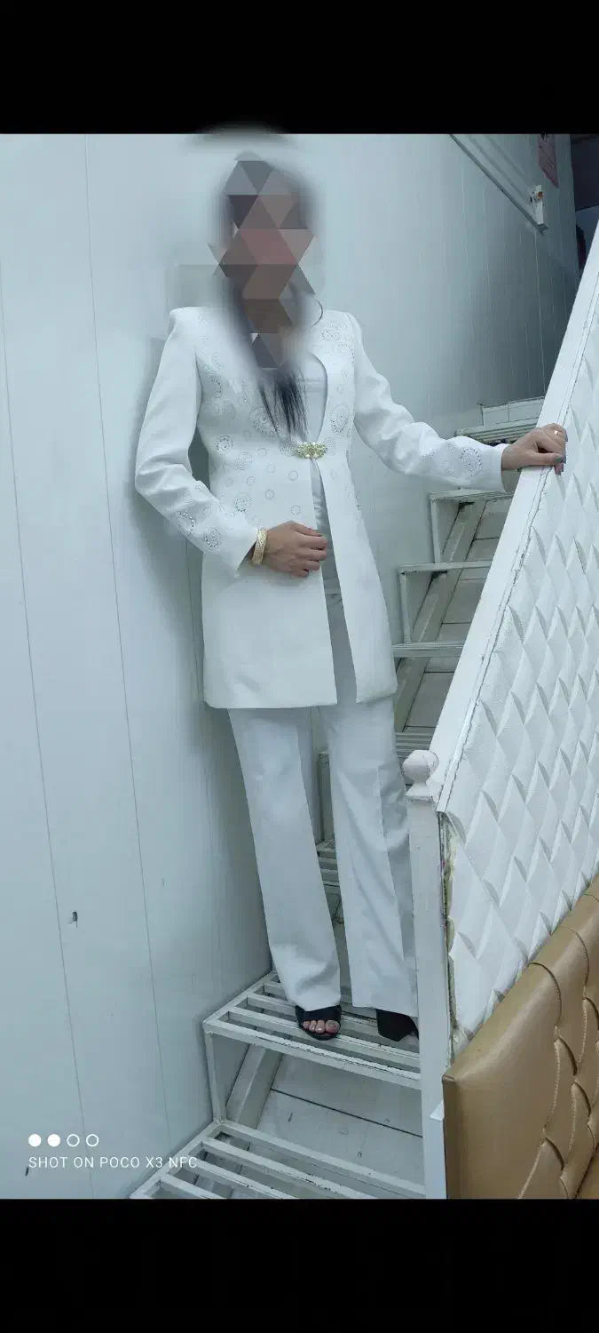 کت مجلسی زنانه سفید|لباس|شیراز, گود خزینه|دیوار