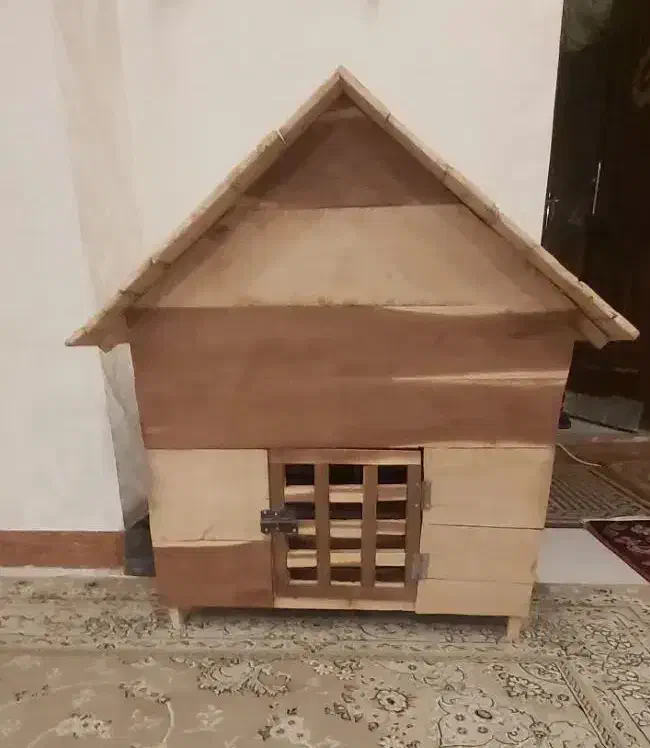 کلبه چوبی نگهداری گربه سگ خرگوش|لوازم جانبی حیوانات|کرمانشاه, |دیوار