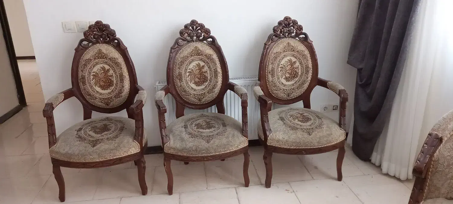 مبل سلطنتی ۹ نفره|مبلمان خانگی و میز عسلی|سهند, |دیوار