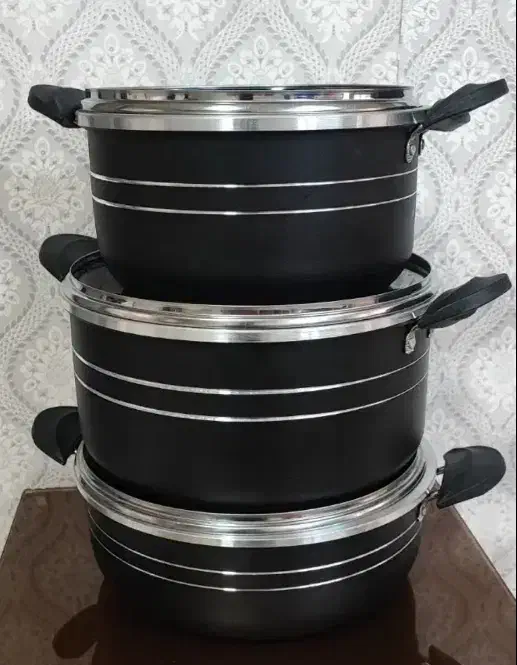 سرویس ظروف قابلمه تفلون 7پارچه (حراج)زیر قیمت|ظروف پختوپز|اراک, |دیوار