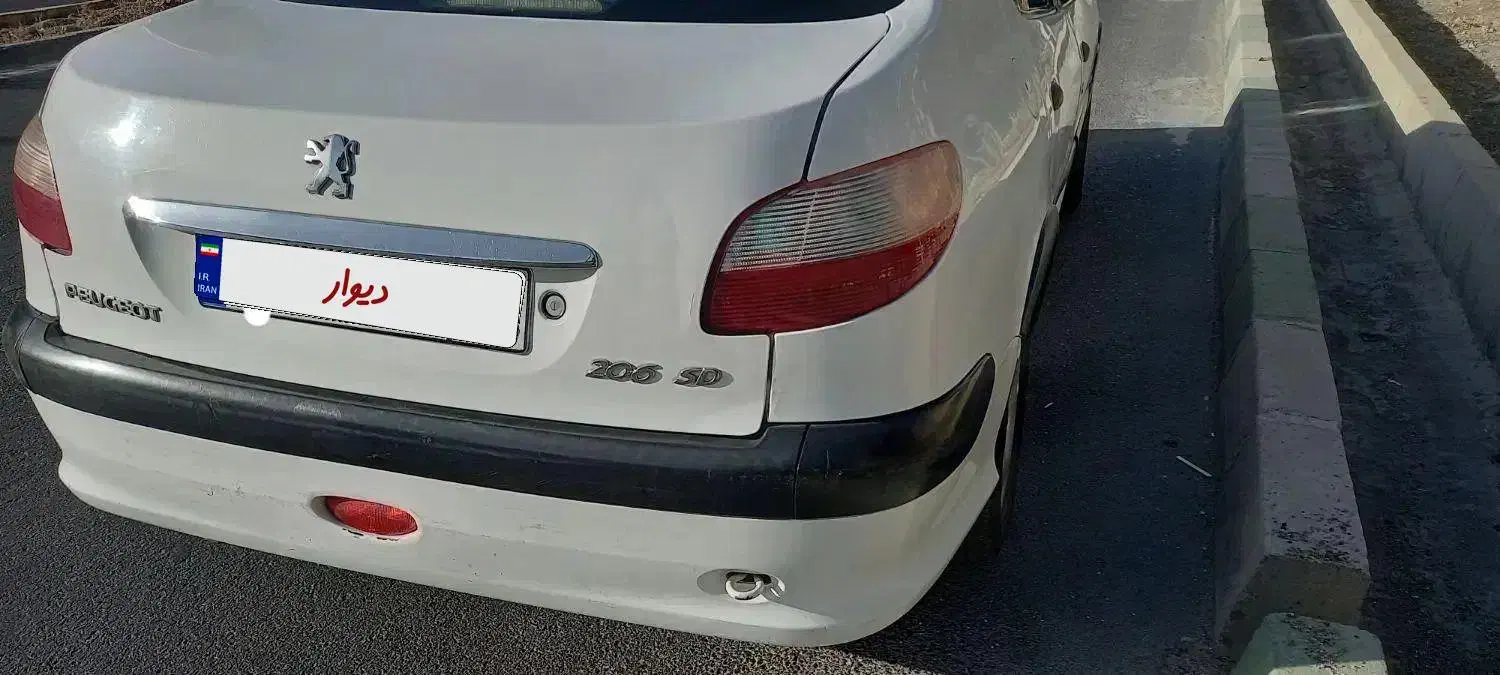 پژو ۲۰۶ صندوقدار sd v8 مدل ۹۰|خودرو سواری و وانت|تهران, اکباتان|دیوار