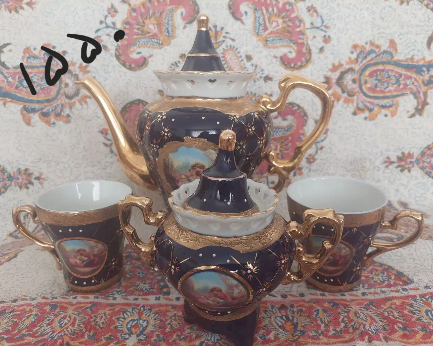 لیلی مجنون و گلپنبه|ظروف سرو و پذیرایی|بیرجند, |دیوار