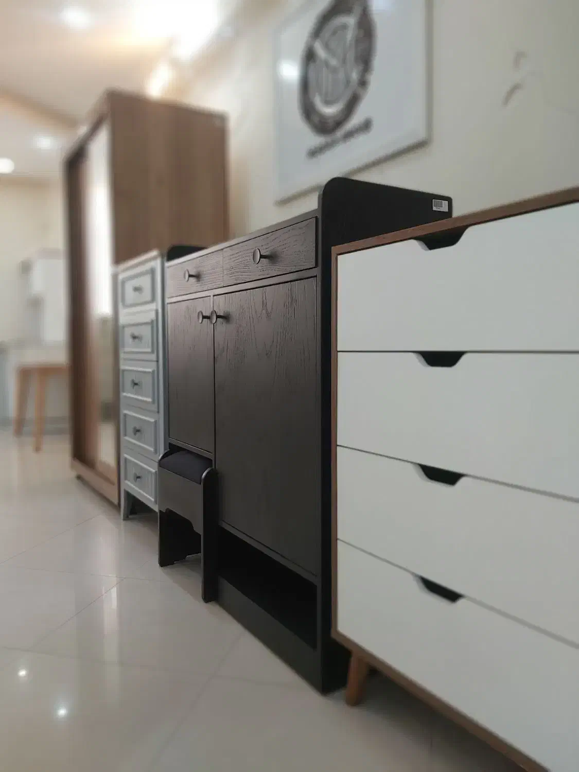 جاکفشی چوبی نیمکت دار سند بلاست شده مدل SIGMA|جاکفشی، کمد، دراور|مشهد, آزادشهر|دیوار