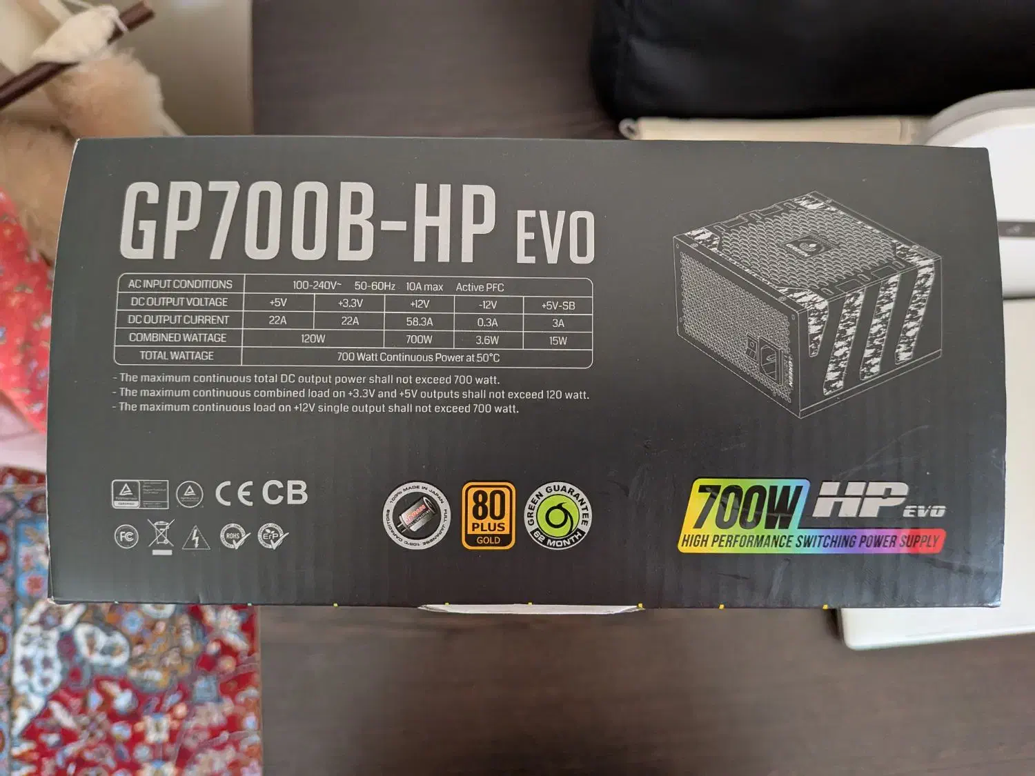 پاور گرین گلد نیمه ماژولار HP EVO|قطعات و لوازم جانبی رایانه|شیراز, شهرک گلدشت حافظ‎|دیوار