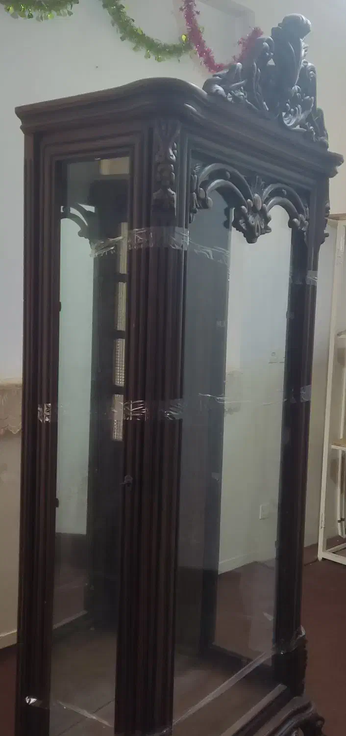 ویترین چوب راش|بوفه، ویترین، کنسول|قم, علی آباد سعدگان|دیوار