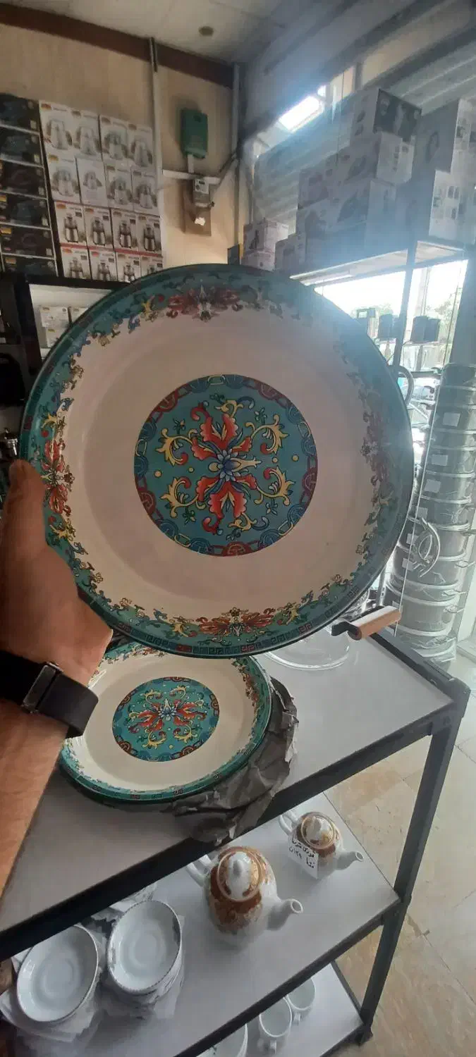 دیس وارداتی لعابی|ظروف سرو و پذیرایی|کرج, مصباح|دیوار