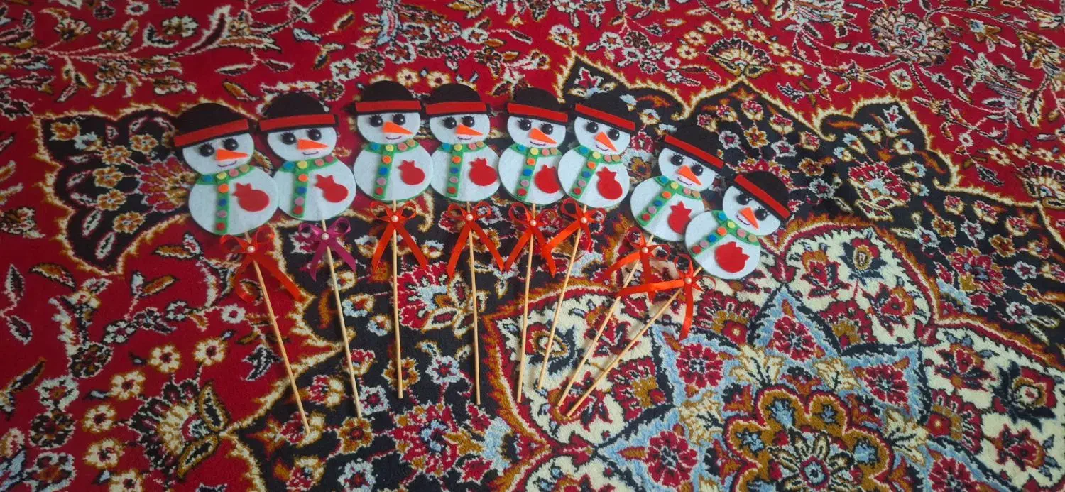 گیفت های انار و آدم برفی|صنایع دستی و سایر لوازم تزئینی|قم, امامزاده ابراهیم|دیوار