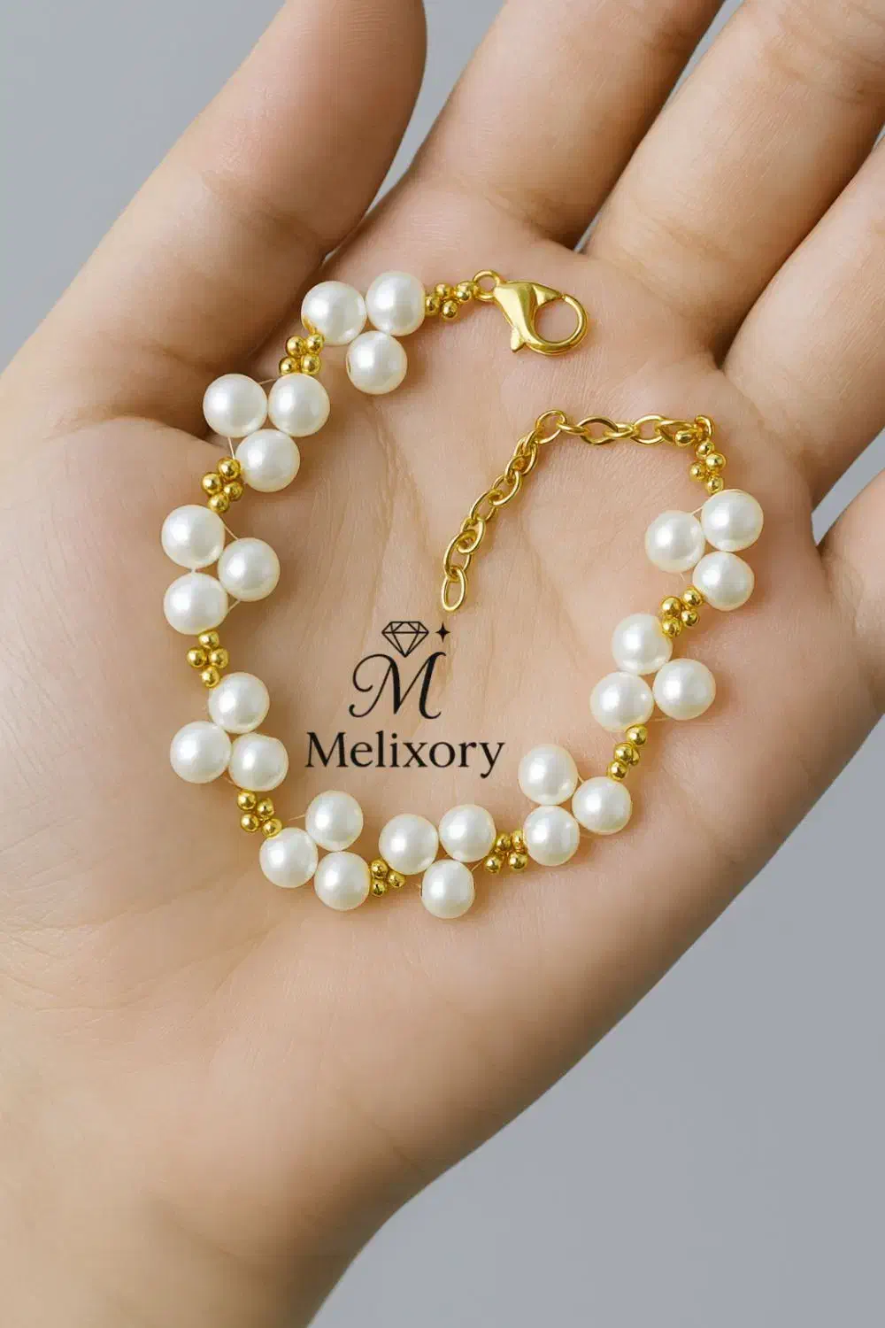 دستبند مرواریدی گل به گل|بدلیجات|تهران, جیحون|دیوار