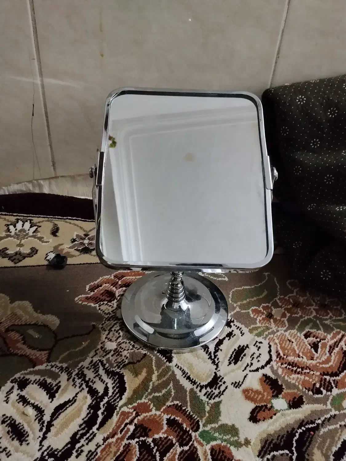 اینه دوطرفه رومیزی استطیل|آینه|مشهد, قائم|دیوار