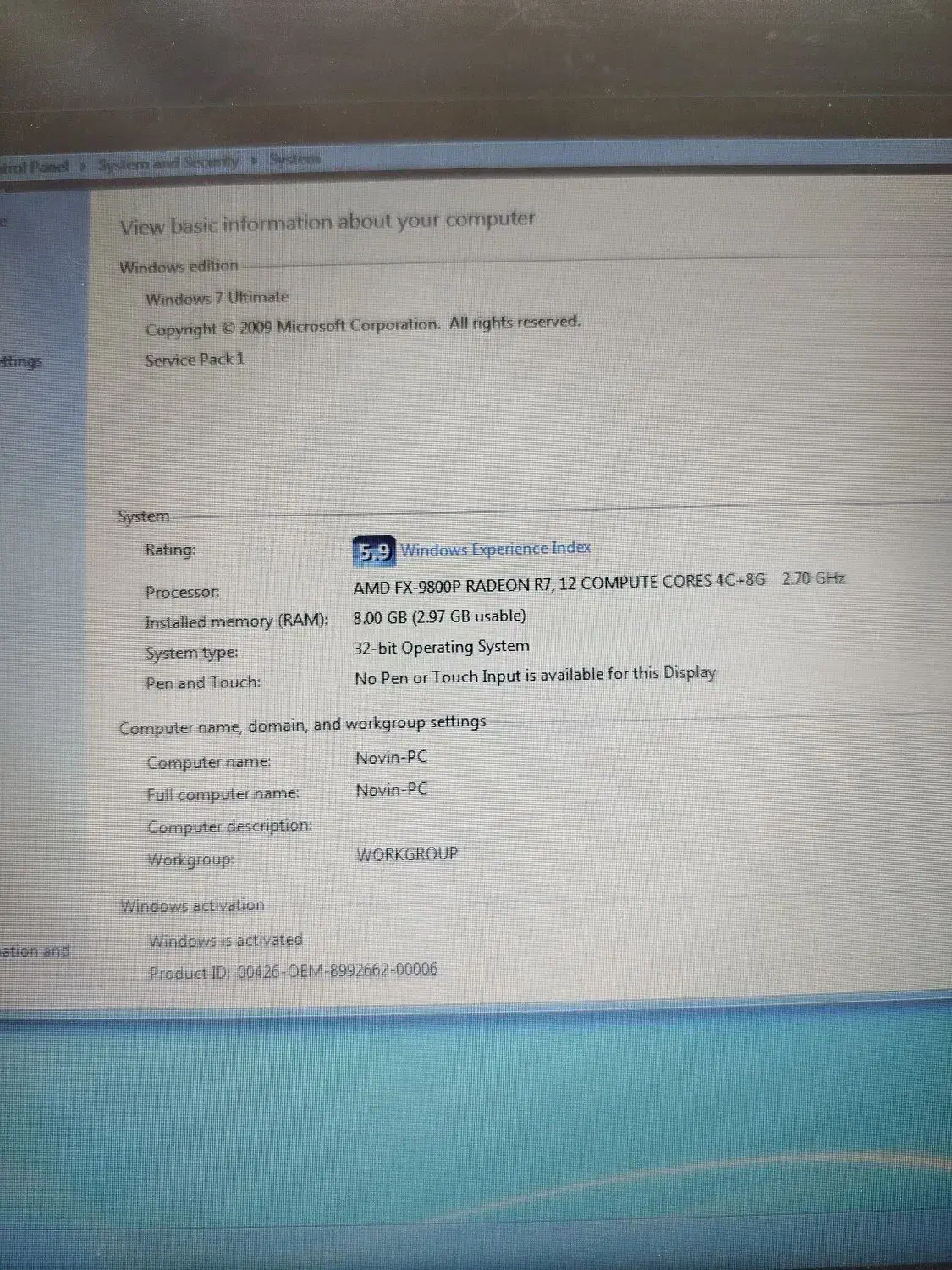 لپتاپ acer e5 553g|رایانه همراه|کرج, شاهینویلا|دیوار