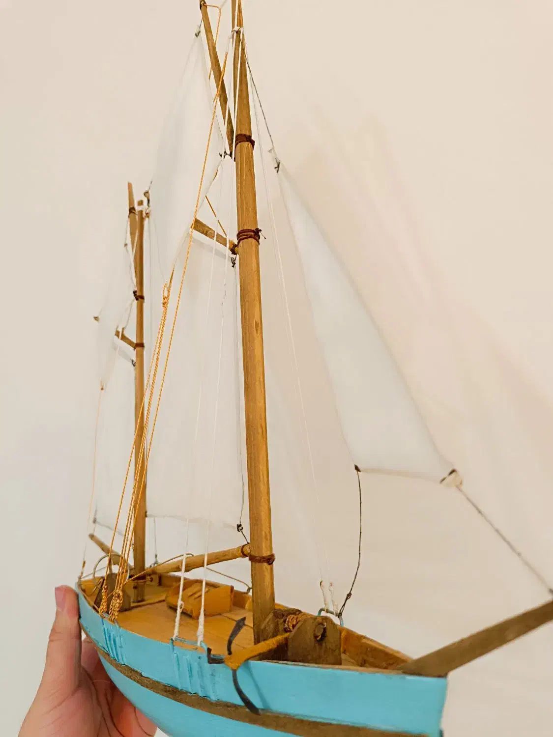 ماکت قایق (کشتی )بادبانی کوچک|کلکسیون و سرگرمی|محمدشهر, ولدآباد|دیوار