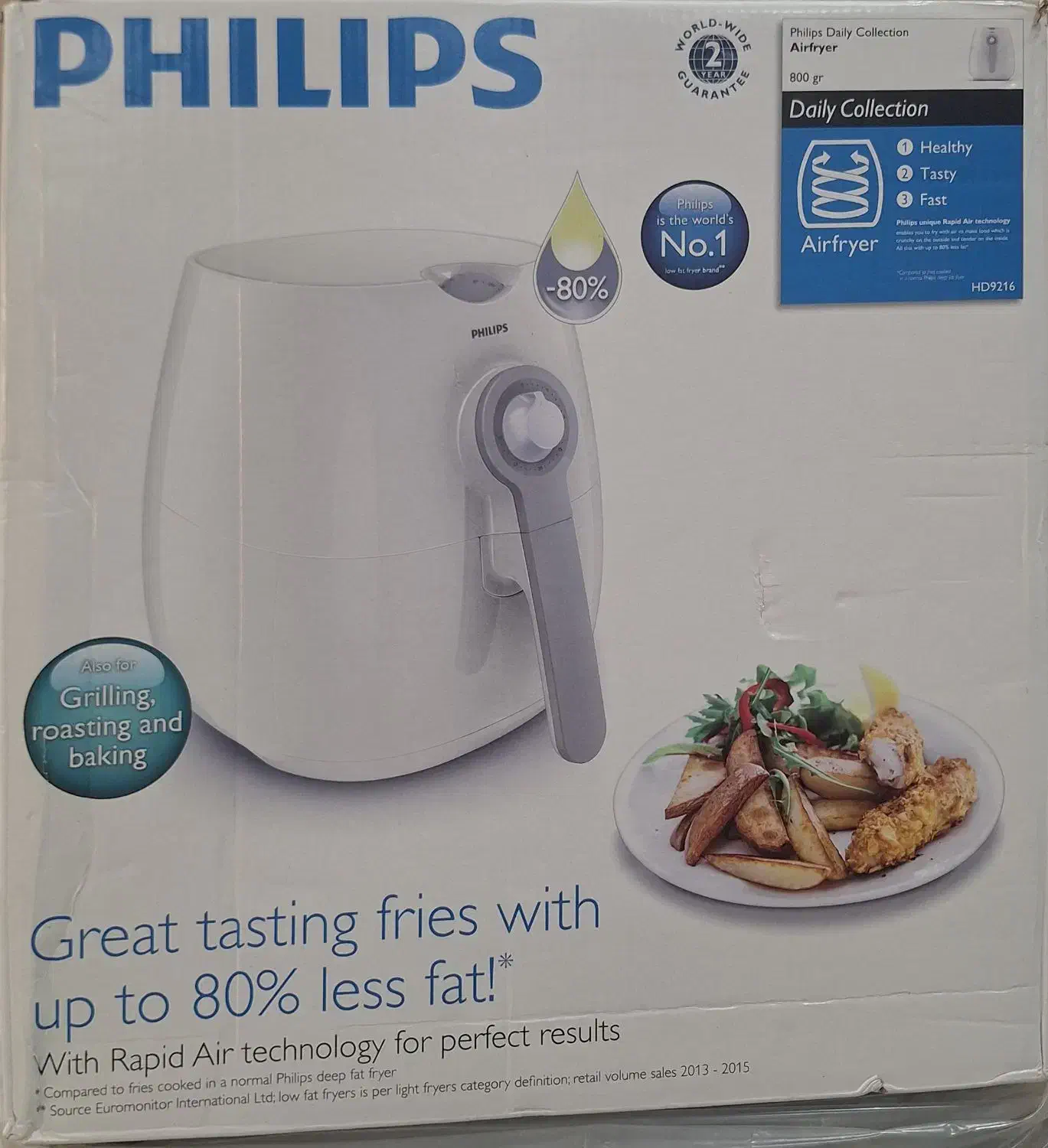 Philips Daily collection Airfryer  800gr|ظروف پخت‌وپز|گنبد کاووس, |دیوار