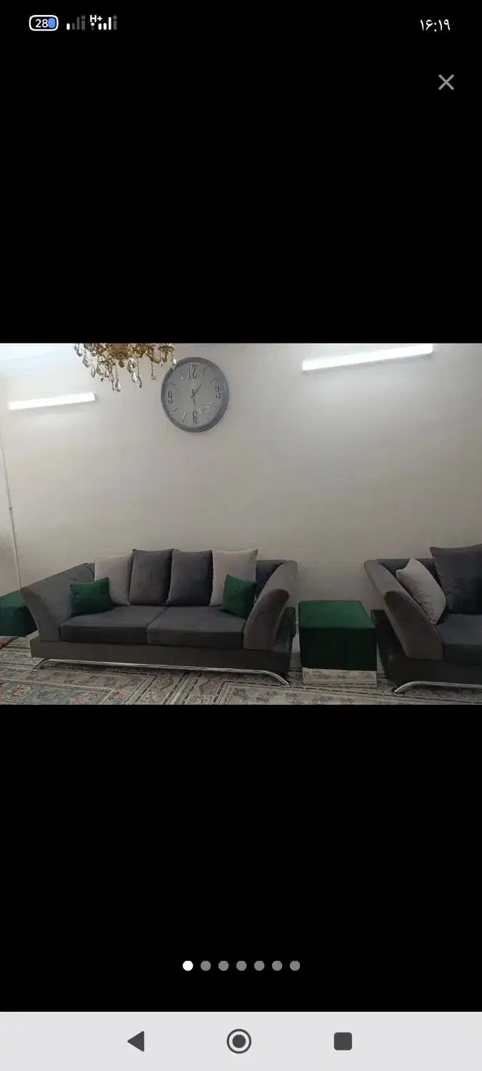 مبلمان بسیار تمیز همراه دستک ست|مبلمان خانگی و میز عسلی|طرقبه, |دیوار