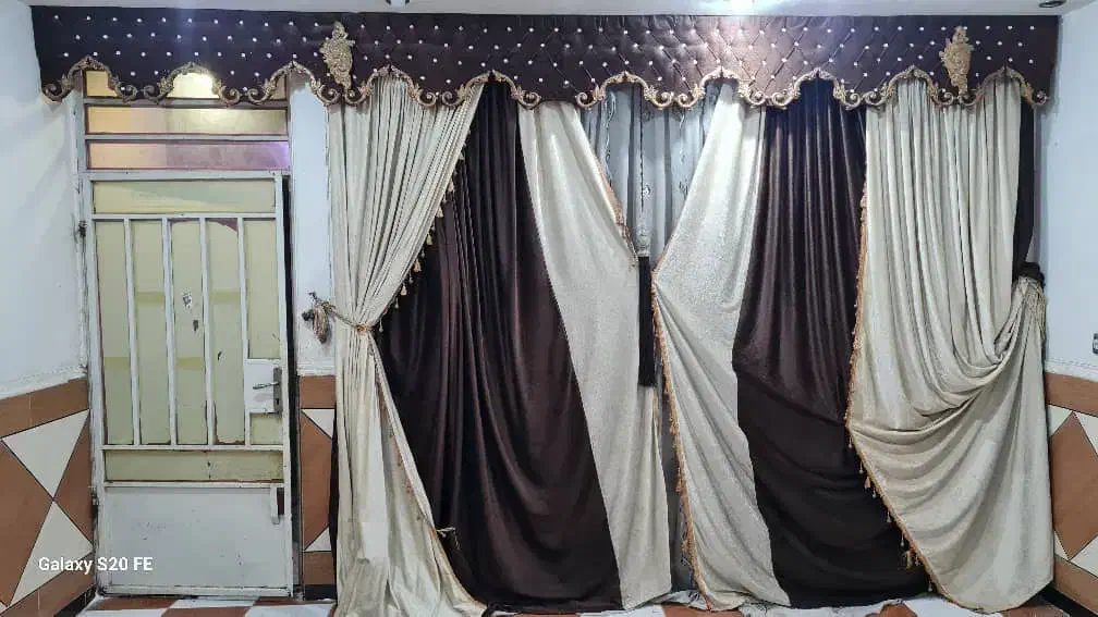پرده با تاج بهترین جنس|پرده، رانر، رومیزی|اهواز, کیانشهر|دیوار