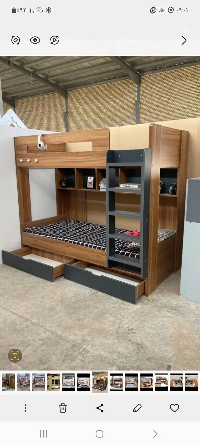 تولیدی تخت دوطبقه مدل۶۰۶|تخت و سرویس خواب|برخوار, |دیوار