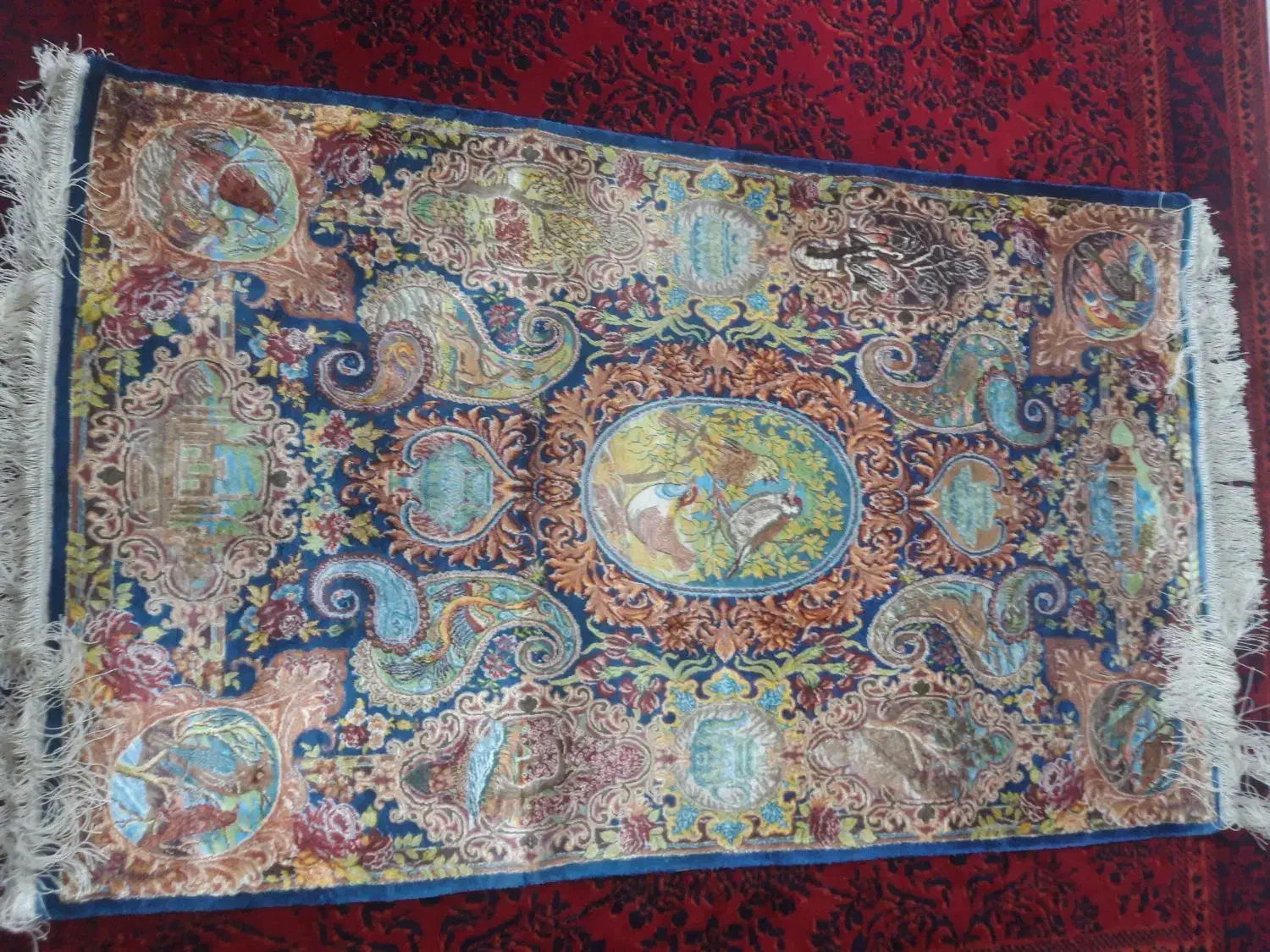 قالیچه دستبافت زرع ونیم یک در یک نیم|فرش|تهران, دکتر هوشیار|دیوار