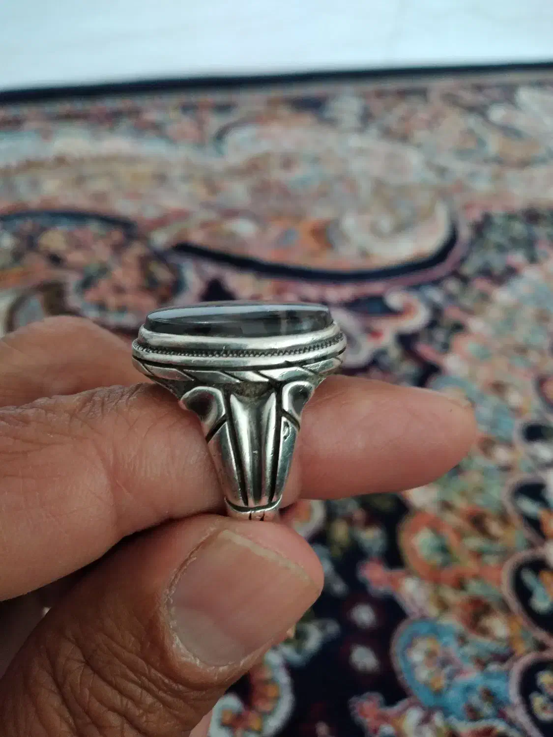 انگشتر نقره شجر  با رکاب خوب|جواهرات|ایوان, |دیوار